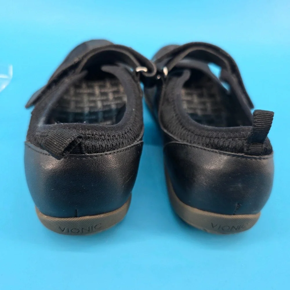 Vionic Ailie Black Mary Jane Walking Shoes Orthotic Strap Sneakers 334AILIE‎ 6.5